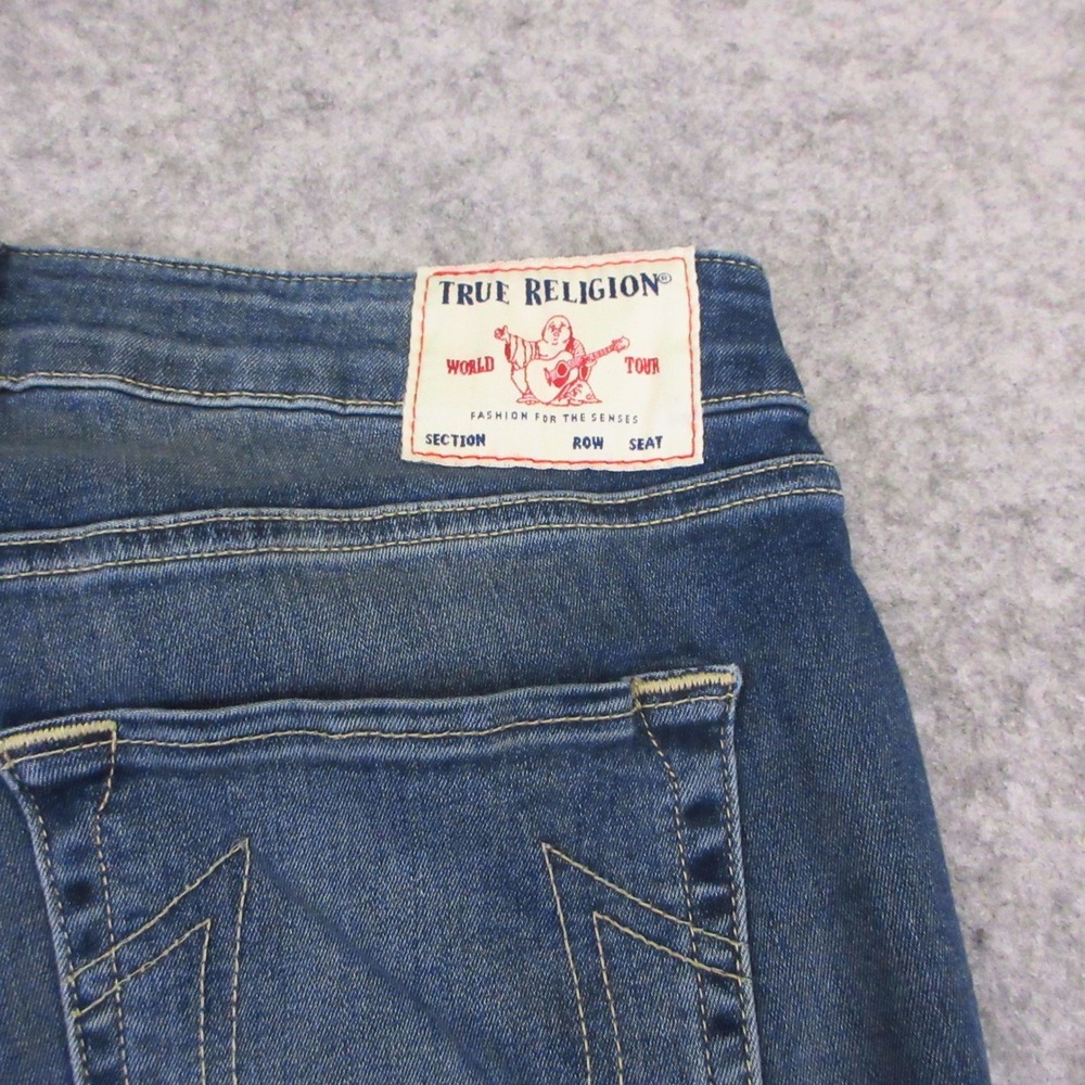 True Religion Jennie Curvy Jeans Women 32 Blue Skinny Mid Rise Stretch Denim EUC - Picture 5 of 12